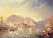 James Baker Pyne Isola Bella,Lago Maggiore Spain oil painting artist